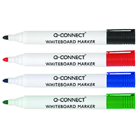Q-Connect Drywipe Marker Ast Pk4