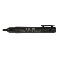 Q-Connect Prem Perm Marker Blk Pk10