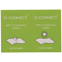 Q-Connect Wet and Dry Wipes Pk20