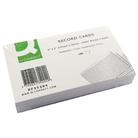 Q-Connect Recd Card 127x76 Wht P100