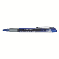 Q-Connect Rollerball Liq Ink Bl Pk10