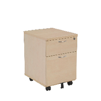 Jemini 2 Drw Mobile Pedestal Maple Jemini 2 Drw Mobile Pedestal Maple