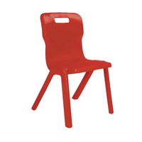Titan One Piece Clsm Chair Red Titan One Piece Clsm Chair Red