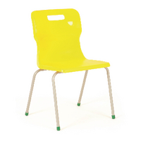 Titan 4 Leg Clsm Chair Yellow