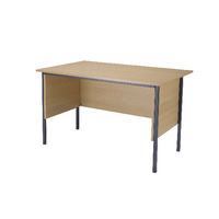 Serrion Rect 4 Leg Desk Ferrera Oak