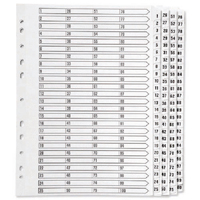 Q-Connect A4 1-100 Index White