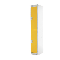 Two Compartment Locker 300 Yellow