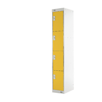 Four Compartment Locker 300 Yellow Four Compartment Locker 300 Yellow