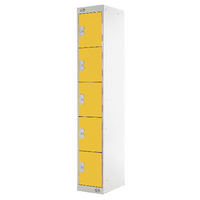 Five Compartment Locker 300 Yellow