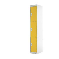 Three Compartment Locker 450 Yellow