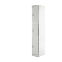 Express Standard Locker 3 Door Grey