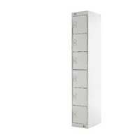 Six Comp Express Std Locker Grey