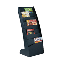 Mobile Literature Display Curved Blk