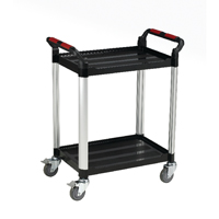 Barton 2 Shelf Std Plastic Trolley