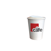 MyCafe 8oz Single Wall Hot Cups Pk50