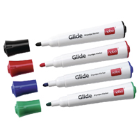 Nobo Glide Drymarker Ast Pk4