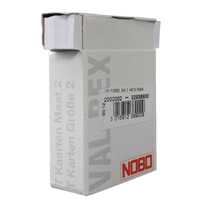 Nobo T-Card Size 2 White Pk100