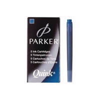 Parker Blu Quink PermInk Cartx5 Pk12