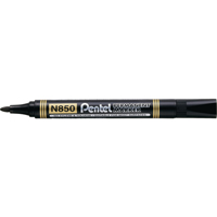 Pentel N850 Bullet Marker Black Pk12