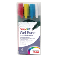 Pentel Chalk Markers Ast PkOf 4