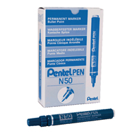 Pentel N50 Bullet Marker Blu Box 12