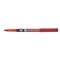 Pilot V5 Liquid Ink Pen Red Box 12