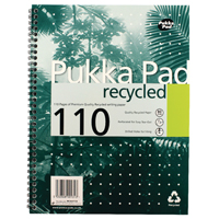 Pukka Recycled Wirebound Pad A4 Pk3