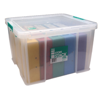 Storestack Storage Box Clear 48L