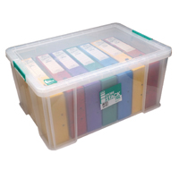 Storestack 70L Storage Box Clear