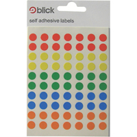 Blick Colored Lbls 8mm Ast Pk7000