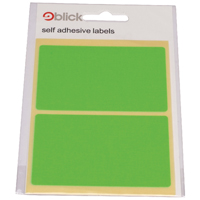 Blick Green Lbl Flurecnt Bag 50x80mm