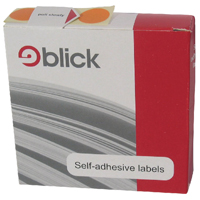 Blick Disp S/A Label 19mm Orange Pk1