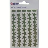 Blick Lbls Mtl Star 14mm Gold Pk2700