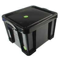 Really Useful 35L Rcyc Stor Box Blk