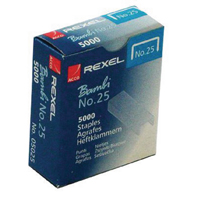 Rexel No25 Staples Metal 4mm Pk5000