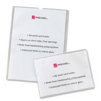 Rexel Card Holders A4 Clear Pk25