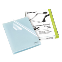 Rexel Cut Flush Folders A4 Clr Pk100