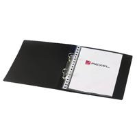 Rexel Budget 2 Ring Bind A5 Blk Pk10