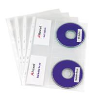 Rexel Nyrex CD/DVD Pocket Clear Pk5