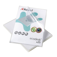 Rexel Ecodesk A4 Folders Clear Pk25