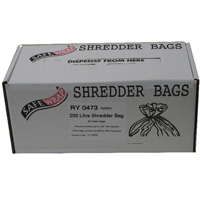 Safewrap Shredder Bag 200L Clr Pk50 Safewrap Shredder Bag 200L Clr Pk50