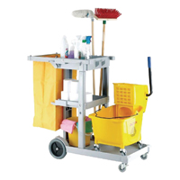 Janitorial Trolley Grey