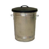 Galvinised Metallic Bin/Lid 316625