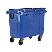 1100L Blue Wheeled Bin / Lid 377394