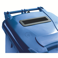 140L Locked Blue Wheelie Bin 377891