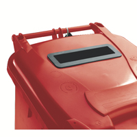 140L Locked Red Wheelie Bin 377903