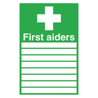 Signslab First Aiders S/A 300x200