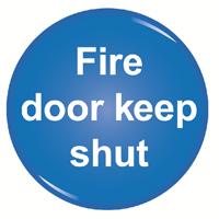 Signslab Fire Door Keep Shut Symbol
