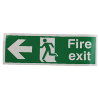 Fire Exit Left 150X450Mm S/A E97A/S