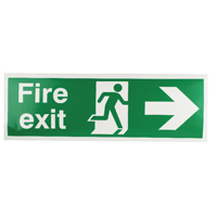 Fire Exit Safety Sign Running Man
